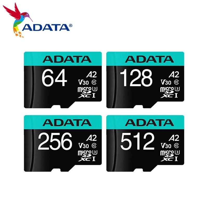 ADATA ũ SD ī, PC ޴  Ÿ, 64GB ׸ 128GB ÷ ޸ ī, SD 256GB U3 4K V30 A2, 512GB TF ī